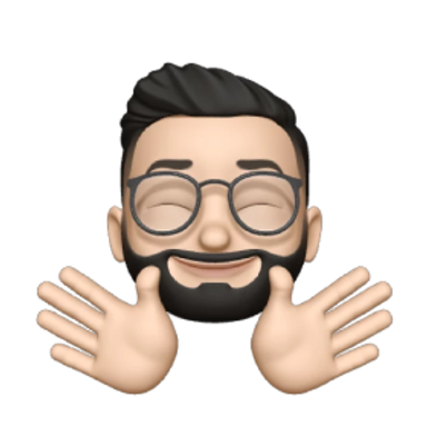 Memoji of a person hugging